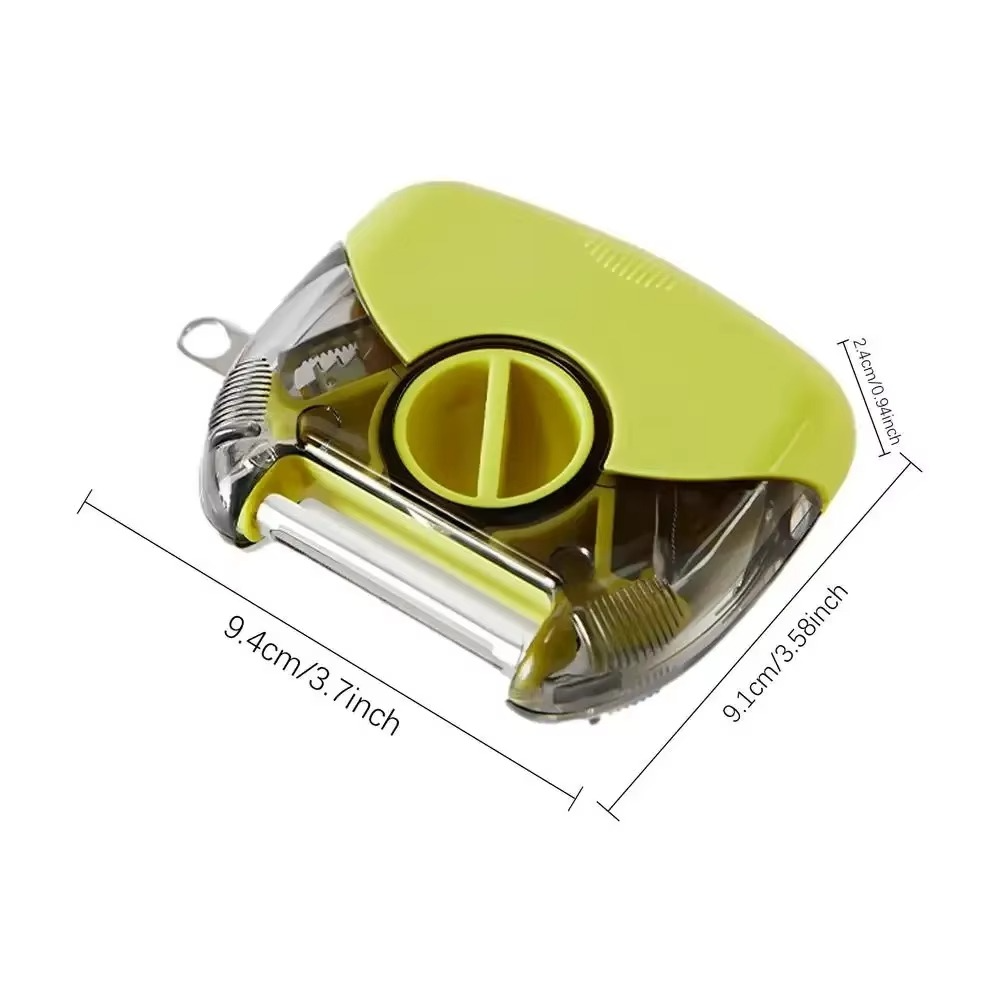 Stainless Steel 3 in 1 360° Rotate Vegetable Peeler