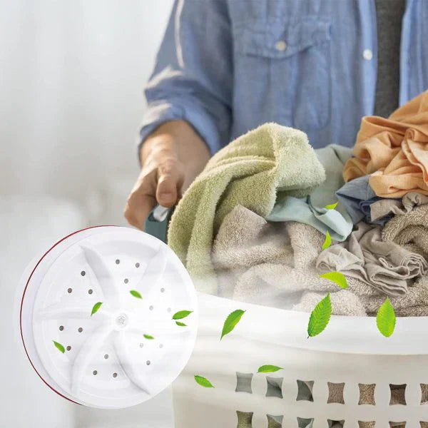 Mini Washing Machine Dish Washer Portable Ultrasonic Turbine Washer