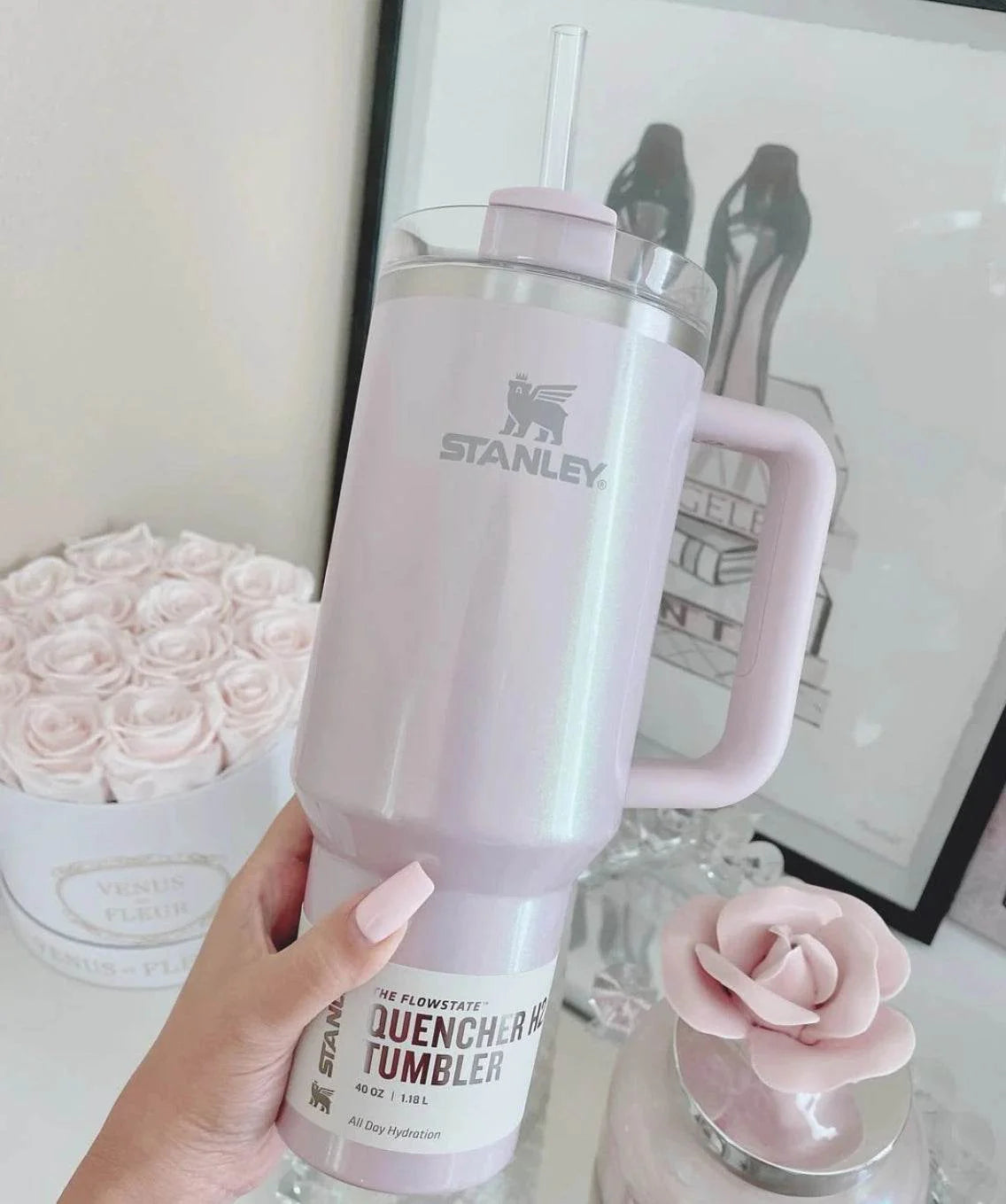 Stanley Shimmer Aster H2.0 Quencher 40 oz