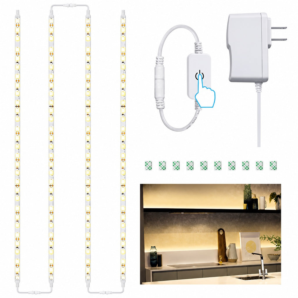 Set of 3 Wireless Remote Control LED Night Lights 💡